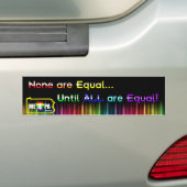 Autocollant De Voiture Arc-en-ciel Bumpersticker (En voiture)