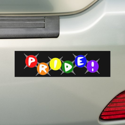 Autocollant De Voiture Arc-en-ciel de gay pride (En voiture)