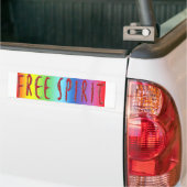 Autocollant De Voiture Arc-en-ciel d'esprit libre (Sur camion)
