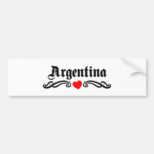 Autocollant De Voiture Argentine (Devant)