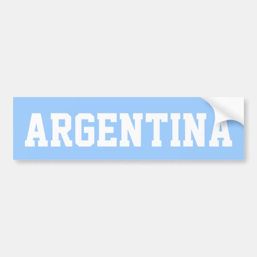 Autocollant De Voiture Argentine (Devant)