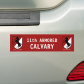 Autocollant De Voiture Armée 11e régiment de cavalerie blindée (En voiture)