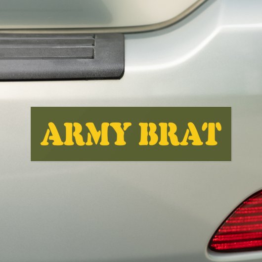 AUTOCOLLANT DE VOITURE ARMÉE BRAT (En voiture)