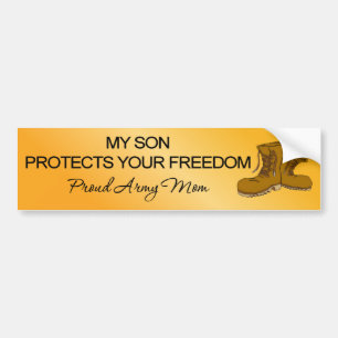 Autocollant De Voiture (Armée) mon fils protège votre liberté