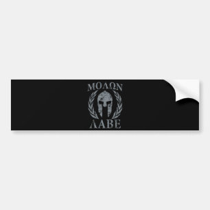 Autocollant De Voiture Armure spartiate Molon Labe Grunge