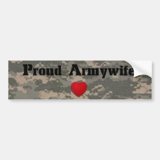 Autocollant De Voiture Armywife fier