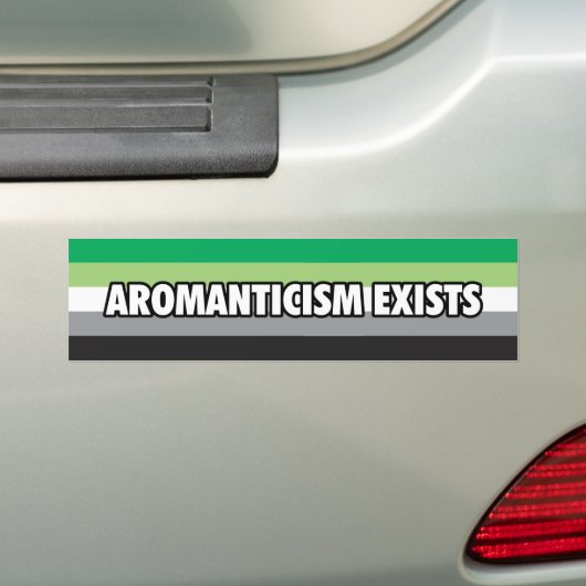 Autocollant De Voiture Aromanticism existe adhésif pour pare-chocs (En voiture)