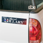 Autocollant De Voiture Arrêt Hillary - blanc - .png (Sur camion)