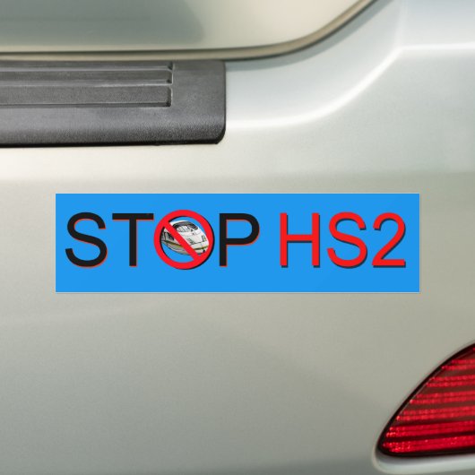 Autocollant De Voiture ARRÊT HS2 d'adhésif pour pare-chocs (En voiture)
