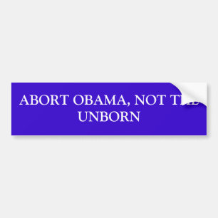 AUTOCOLLANT DE VOITURE ARRÊT OBAMA, PAS LE À VENIR