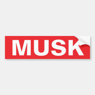 AUTOCOLLANT DE VOITURE ARRÊTER MUSK