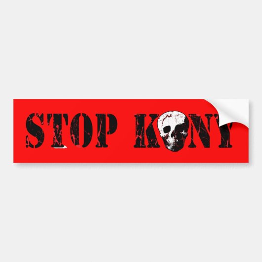 Autocollant De Voiture Arrêtez Kony (Devant)