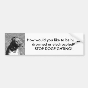 Autocollant De Voiture Arrêtez l'adhésif pour pare-chocs de Dogfighting