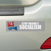 Autocollant De Voiture ARRÊTEZ le SOCIALISME Bumpersticker d'OBAMA (En voiture)