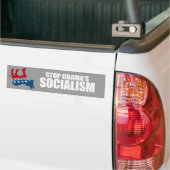 Autocollant De Voiture ARRÊTEZ le SOCIALISME Bumpersticker d'OBAMA (Sur camion)