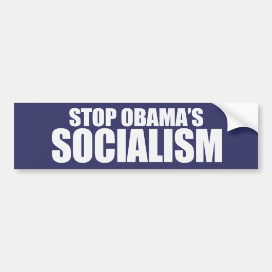 Autocollant De Voiture ARRÊTEZ le SOCIALISME Bumpersticker d'OBAMA (Devant)