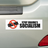 AUTOCOLLANT DE VOITURE ARRÊTEZ LE SOCIALISME D'OBAMA (En voiture)