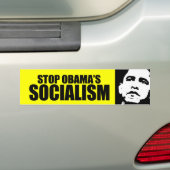 AUTOCOLLANT DE VOITURE ARRÊTEZ LE SOCIALISME D'OBAMA (En voiture)