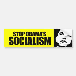 AUTOCOLLANT DE VOITURE ARRÊTEZ LE SOCIALISME D'OBAMA