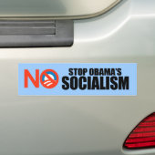 AUTOCOLLANT DE VOITURE ARRÊTEZ LE SOCIALISME D'OBAMA (En voiture)