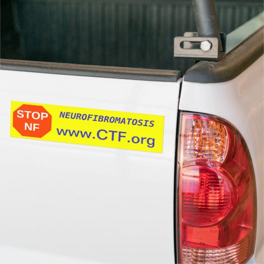 Autocollant De Voiture ARRÊTEZ N-F, www.CTF.org, NEUROFIBROMATOSE (Sur camion)