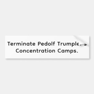 Autocollant De Voiture Arrêtez Pedolf Trumpler Hankamer Artjunkhaus Paix
