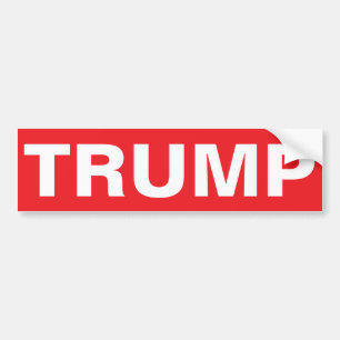 AUTOCOLLANT DE VOITURE ARRÊTEZ TRUMP