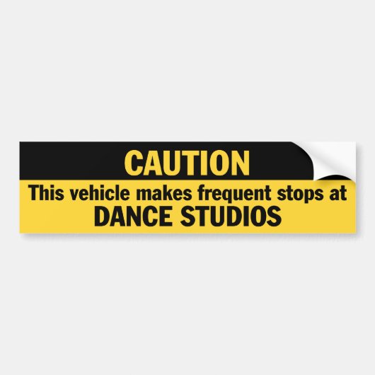 Autocollant De Voiture Arrêts fréquents (danse) (Devant)
