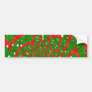 Autocollant De Voiture arrière - plan abstrait christmas motif bumper sti