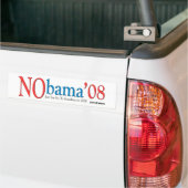 Autocollant De Voiture Arrière - plan de blanc de NObama (Sur camion)