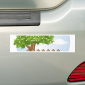 Autocollant De Voiture arrière - plan printemps hiver été (En voiture)