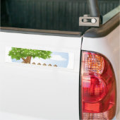 Autocollant De Voiture arrière - plan printemps hiver été (Sur camion)