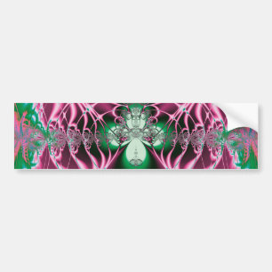 Autocollant De Voiture Art Abstrait Fleur Rouge