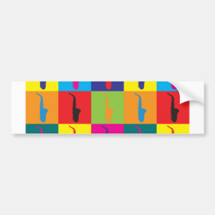 Autocollant De Voiture Art de bruit de saxophone