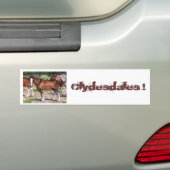 Autocollant De Voiture Art de cheval de règle de Clydesdales (En voiture)