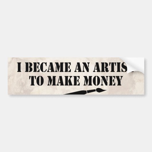 Autocollant De Voiture Artiste (Devant)