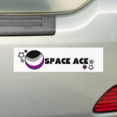 Autocollant De Voiture As de l'espace - Asexuality (En voiture)