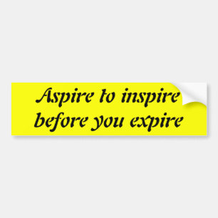 Autocollant De Voiture Aspirez pour inspirer avant que vous expiriez