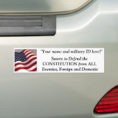 Autocollant De Voiture Assermenté pour défendre la CONSTITUTION de… (En voiture)