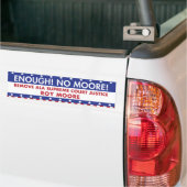 Autocollant De Voiture Assez ! Aucun Moore ! Adhésif pour pare-chocs (Sur camion)