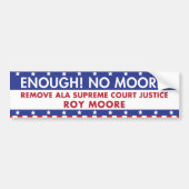 Autocollant De Voiture Assez ! Aucun Moore ! Adhésif pour pare-chocs (Devant)