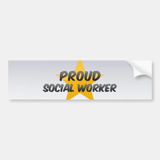 Autocollant De Voiture Assistant social fier (Devant)