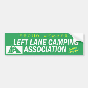 Autocollant De Voiture Association de camping de la voie de gauche (Chapi