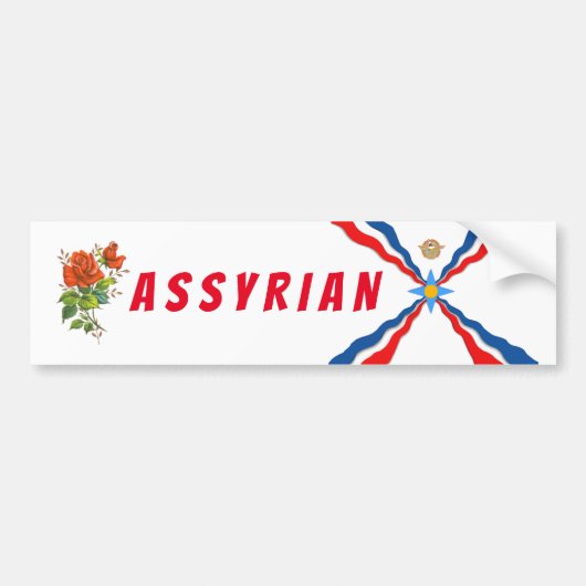 AUTOCOLLANT DE VOITURE ASSYRIEN (Devant)