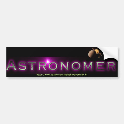 Autocollant De Voiture "Astronome" (Devant)