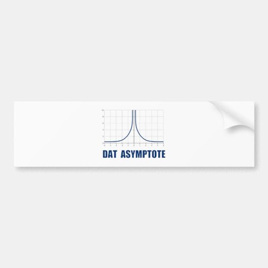 Autocollant De Voiture Asymptote de Dat (Devant)