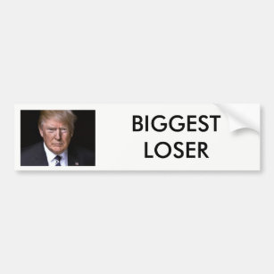 Autocollant De Voiture Atout d'anti-Donald du "plus grand perdant"