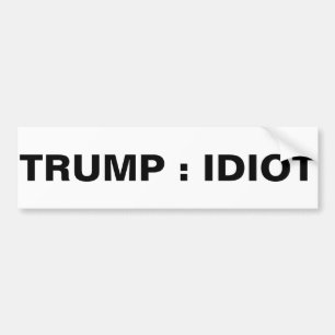 AUTOCOLLANT DE VOITURE ATOUT : IDIOT