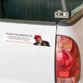 AUTOCOLLANT DE VOITURE ATOUT SUR DES MINORITÉS (Sur camion)