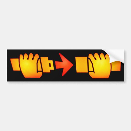 Autocollant De Voiture Attachez l'adhésif pour pare-chocs de signe de (Devant)
